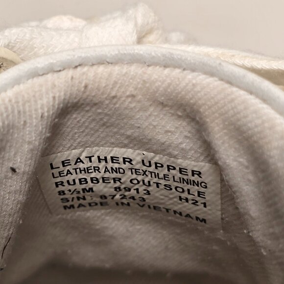 Tory Burch Women's Double T Howell Court Sneakers Size 8.5 M White Leather - Picture 14 of 16